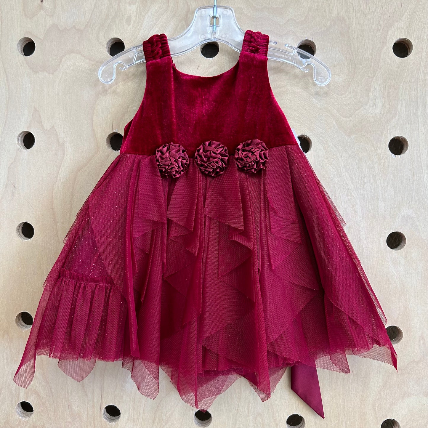 Burgundy Tulle Dress w/ Bloomers