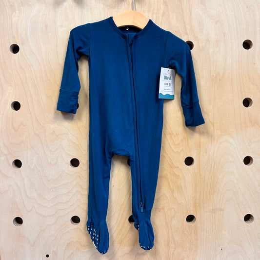 Teal Bamboo Footies