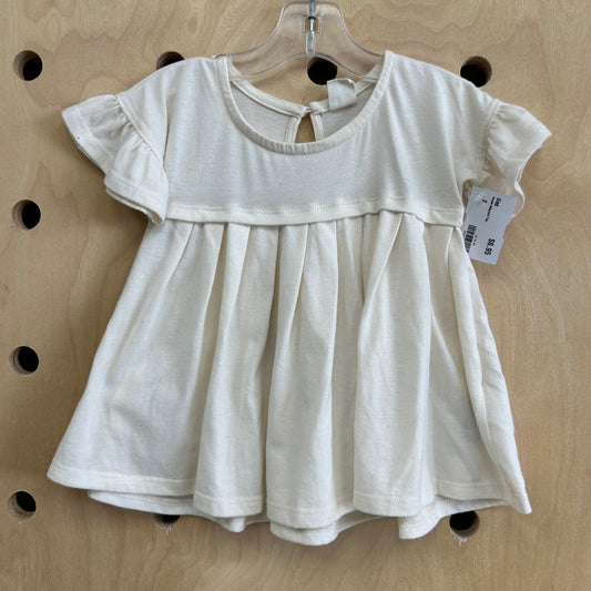 Cream Babydoll Top