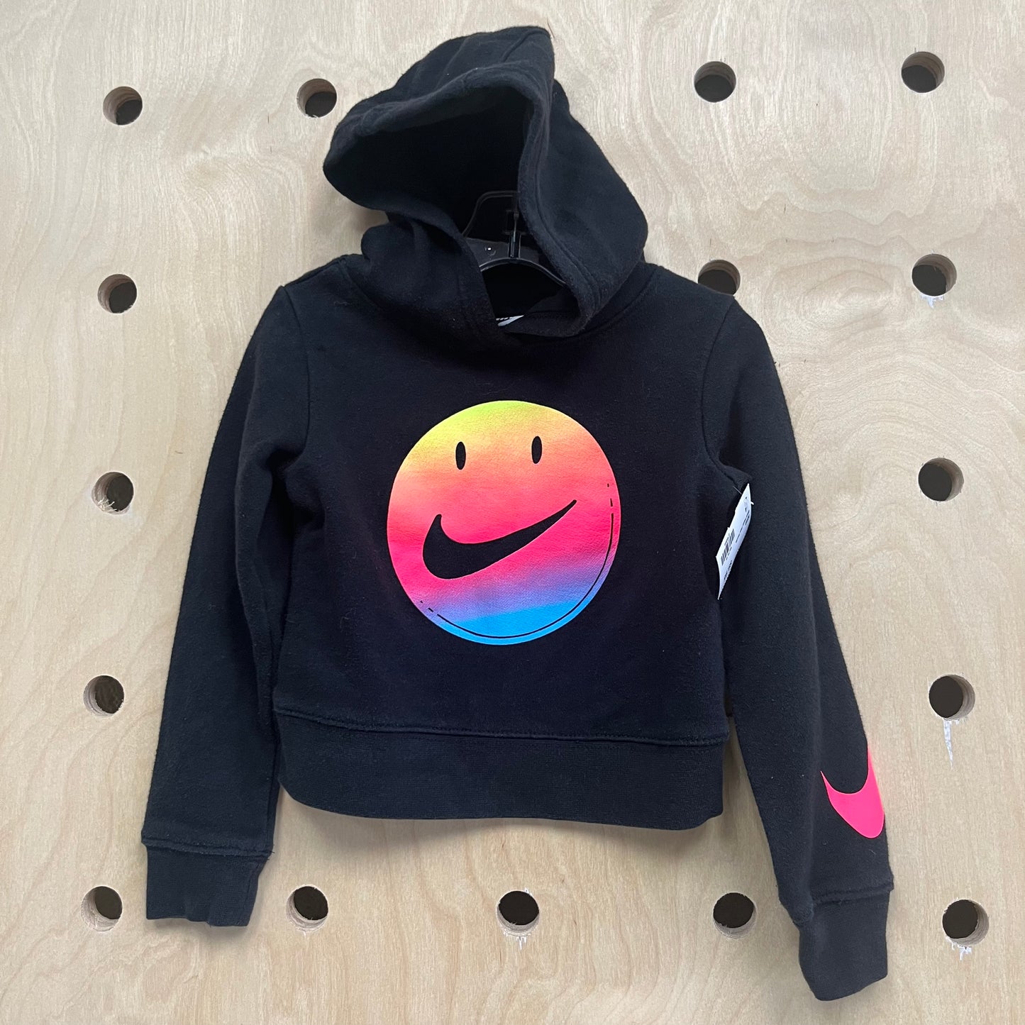 Black Happy Face Hoodie