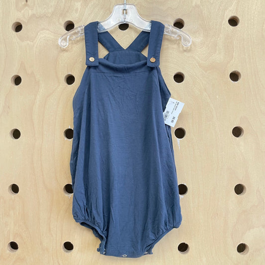 Blue Bamboo Bubble Romper