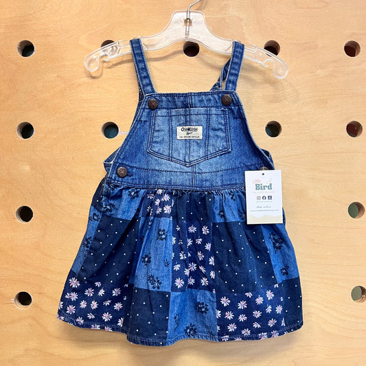 Denim Floral Patches Jumper