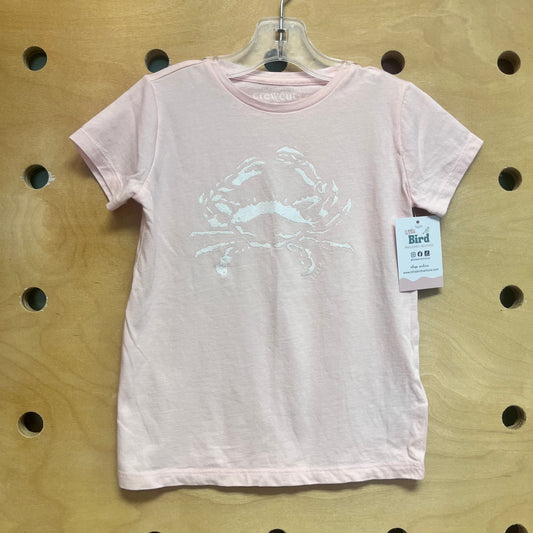 Pink & White Glitter Crab Tee