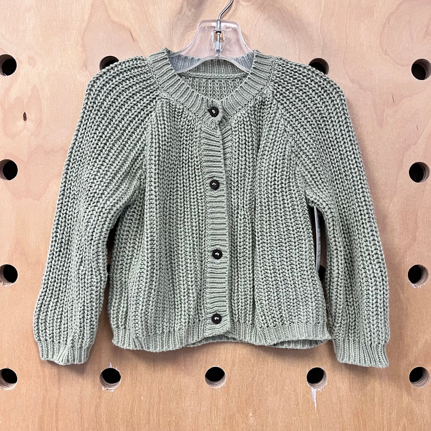 Sage Button Up Knit Sweater