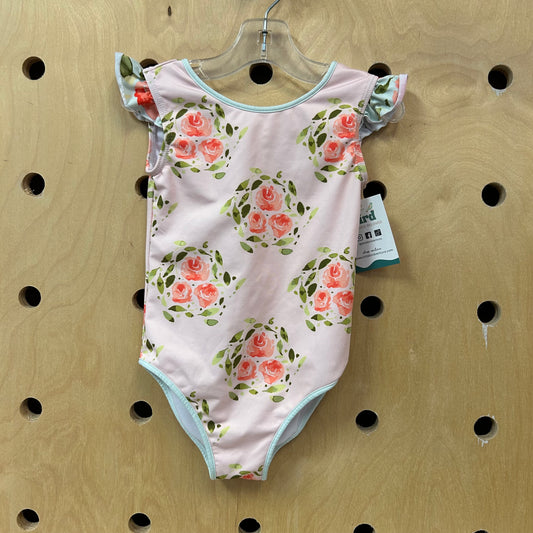 Pink Floral Swimsuit