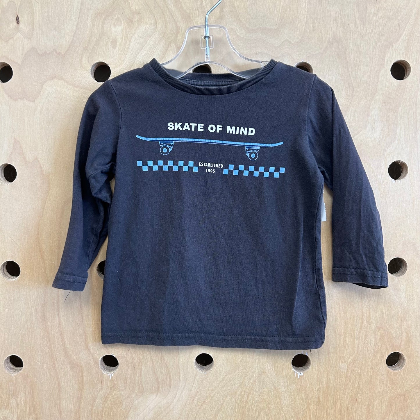 Black + Blue Skate of Mind LS Tee