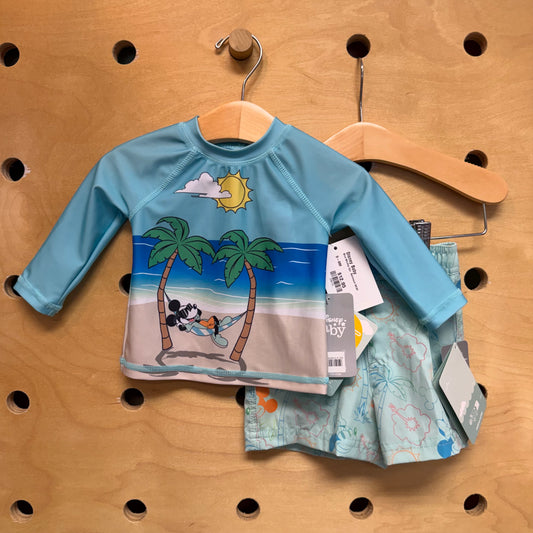 Blue Mickey 2pc. Swimsuit NEW!
