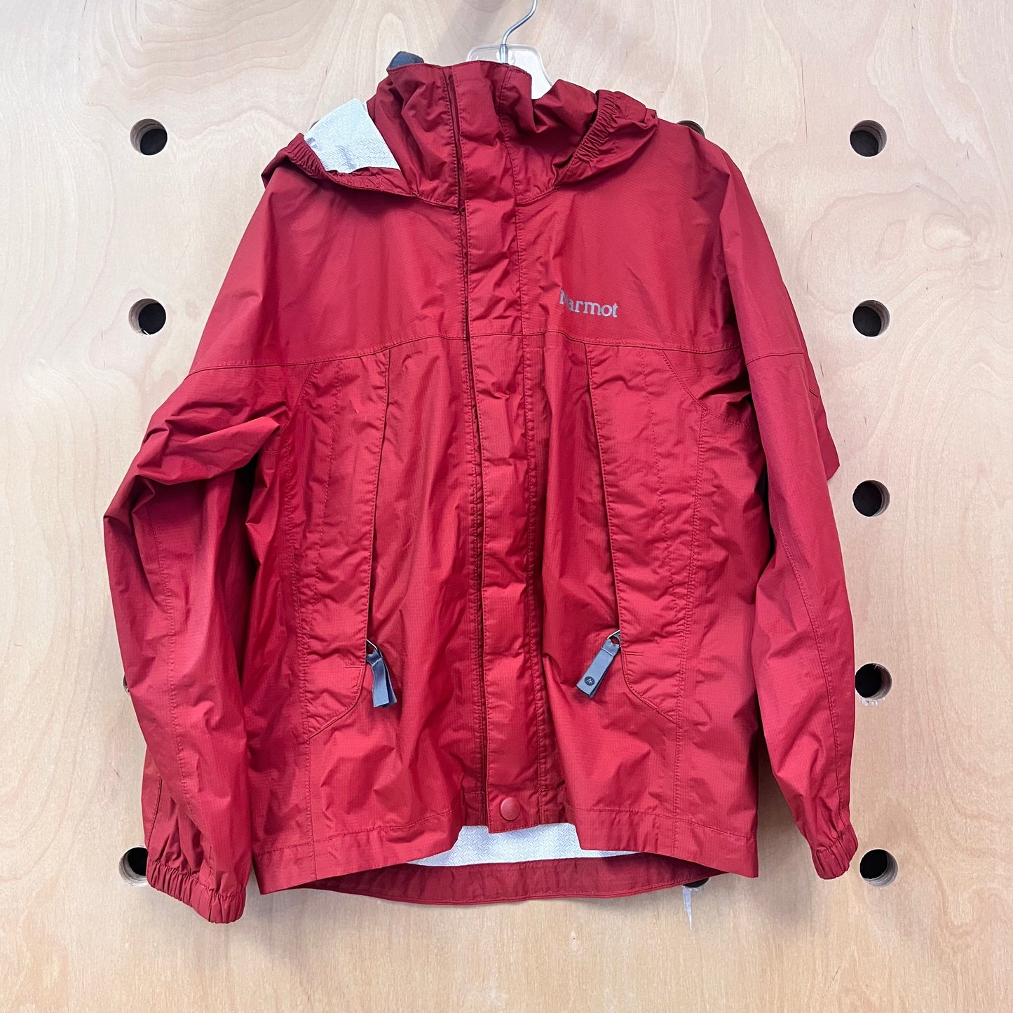 Brick Red Hoodie Windbreaker