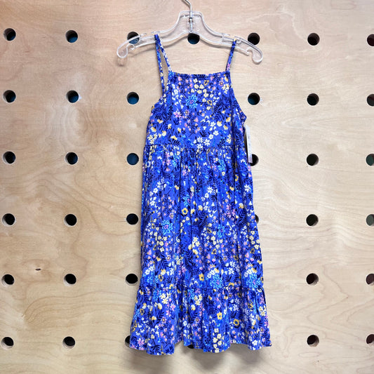 Purple Floral Tank Dress