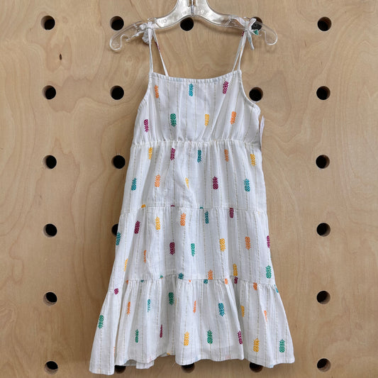 Cream Pineapples Dress