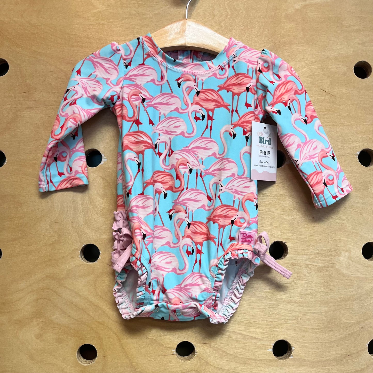 Blue/Pink Flamingos Swimsuit