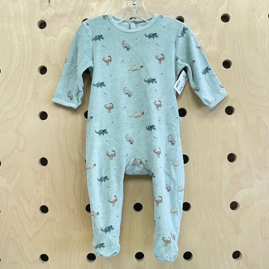 Blue Dino Footies