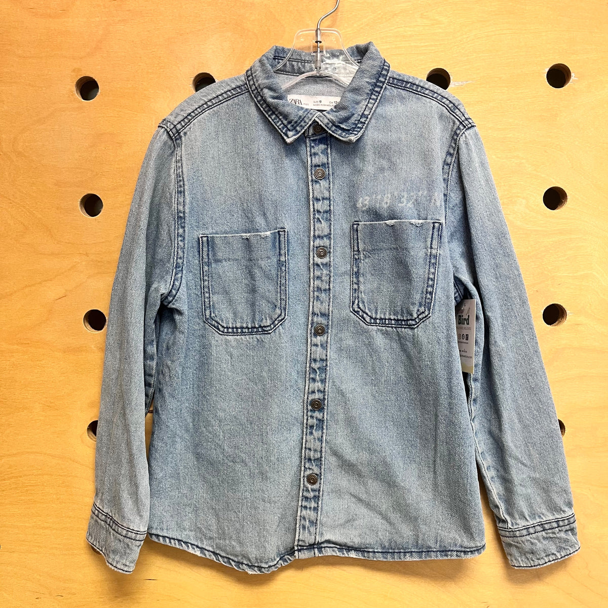 Soft Denim Snap LS
