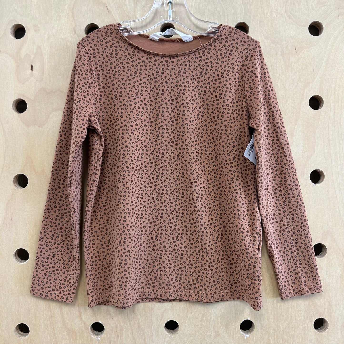 Tan Animal Print LS Tee