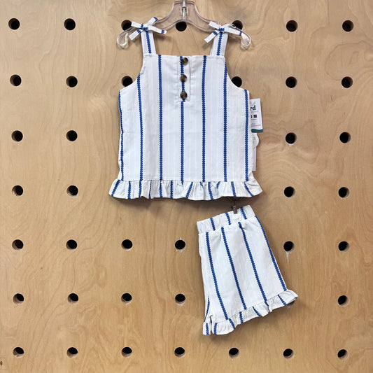 Blue & White Tank & Shorts NEW!