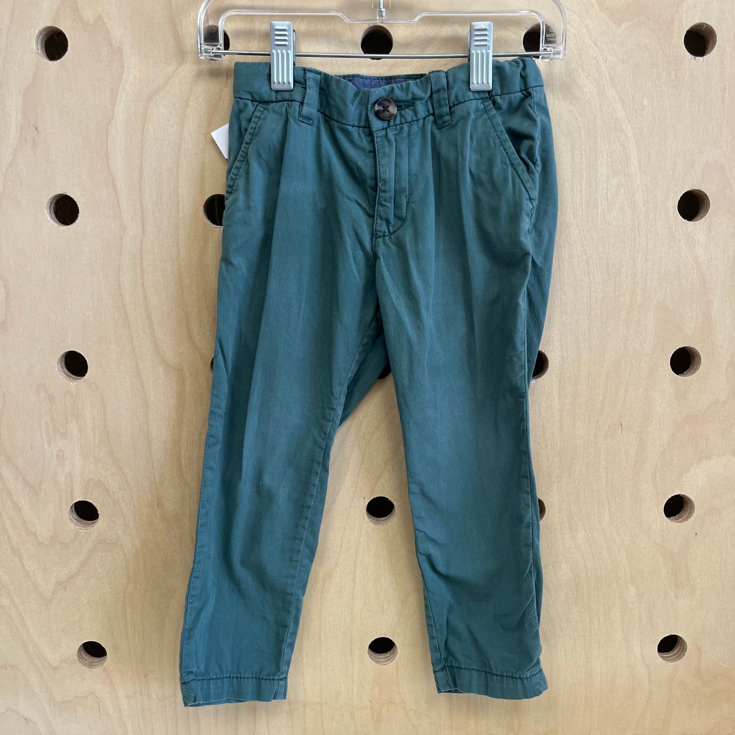 Green Adjustable Waist Pants