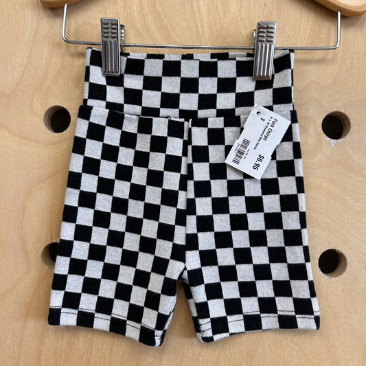 B + W Checkered Bike Shorts