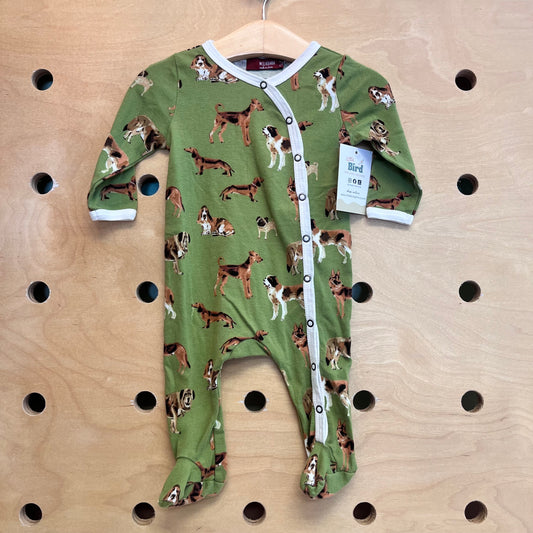 Organic Green Dogs Footies