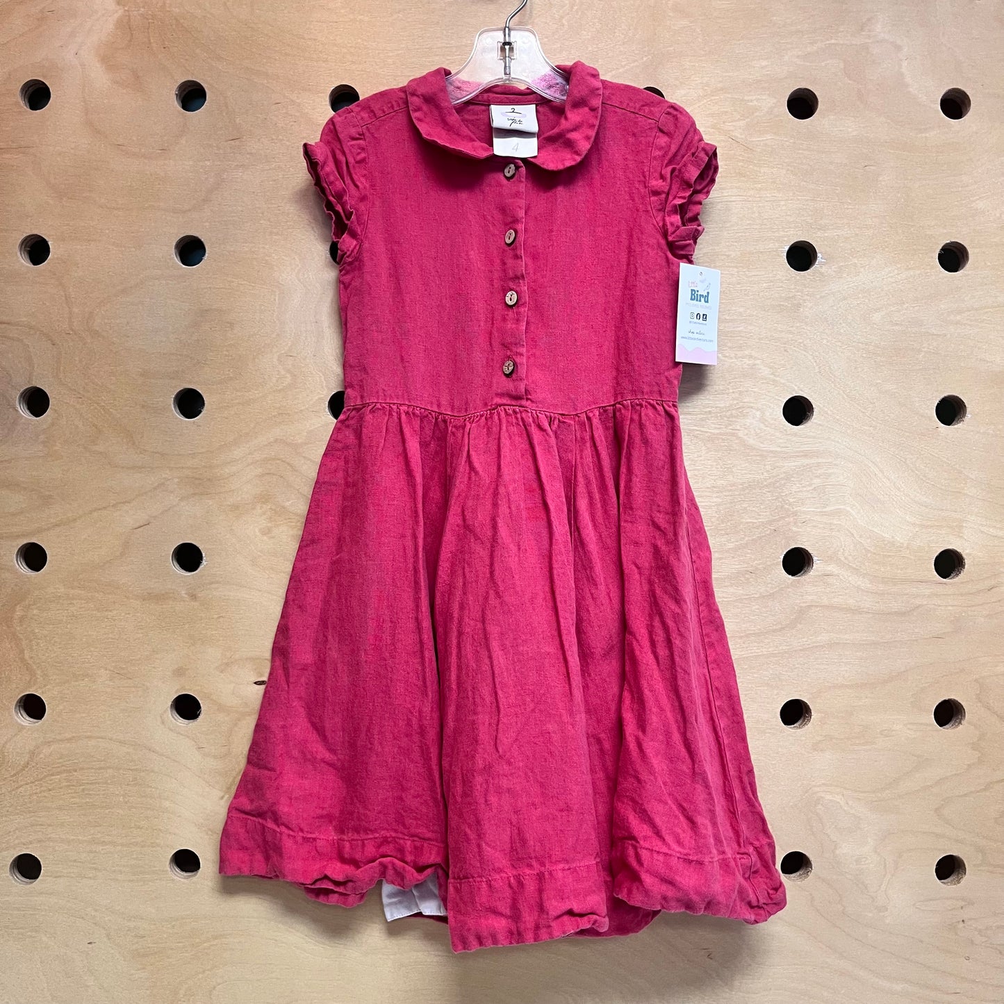 Red Linen Dress