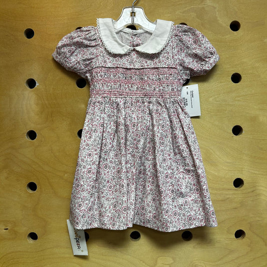Pink Floral Smocked Dress NEW!
