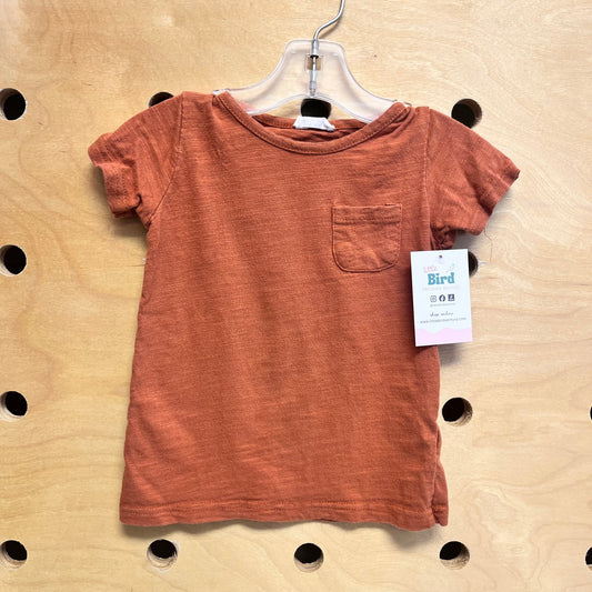Brown Cotton Pocket Tee