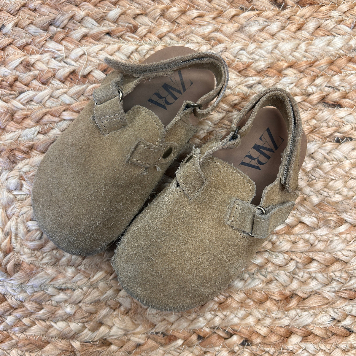 Tan Rivet Mules
