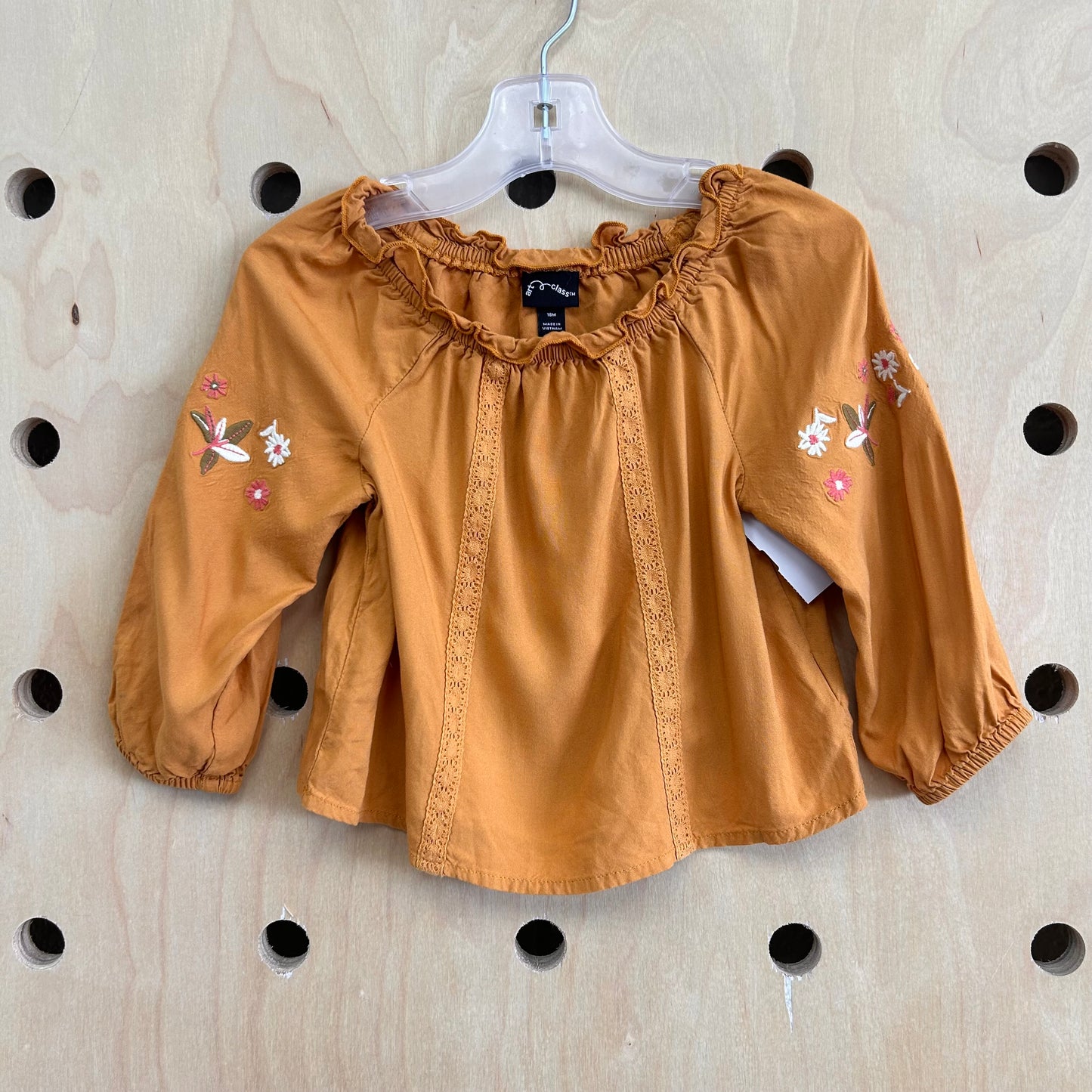 Mustard Floral Top