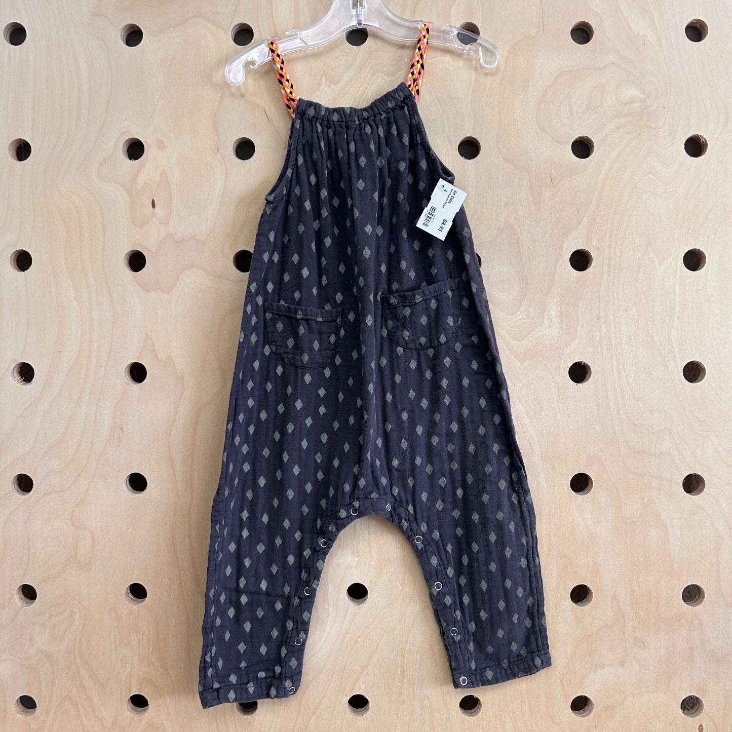 Grey Diamond Romper