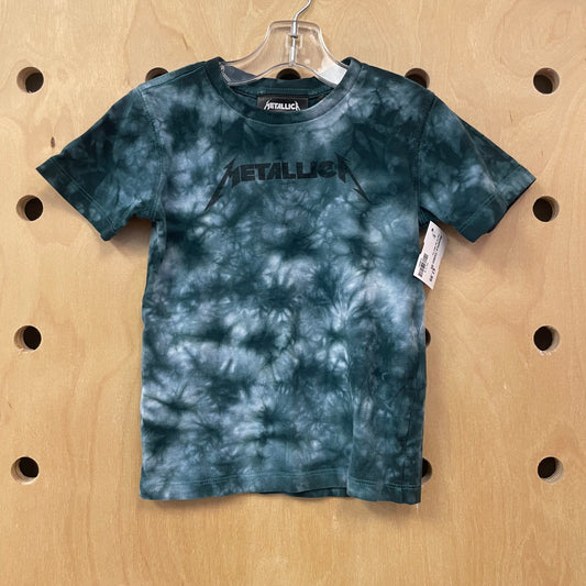 Teal Tie Dye Band Tee