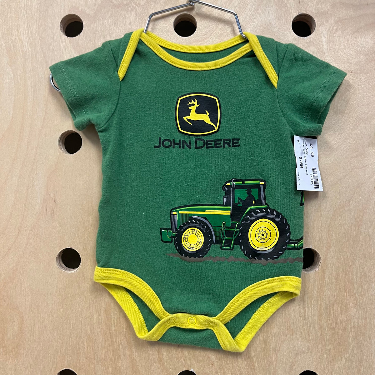 Green John Deere Bodysuit