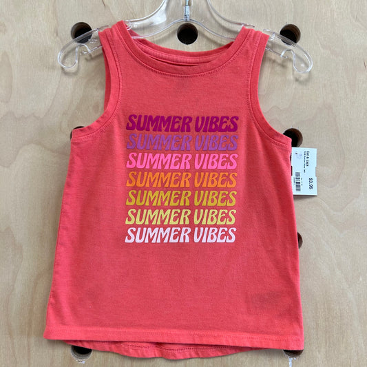 Coral Summer Vibes Tank