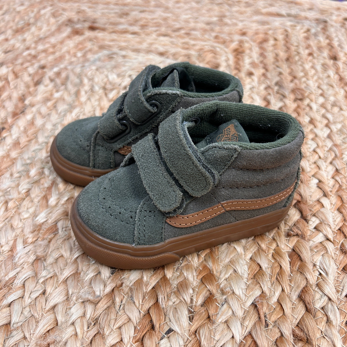 Green/Brown SK8-Mid V Sneakers