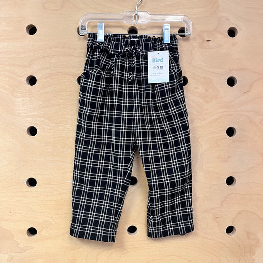 Black & Ivory Flannel Pants