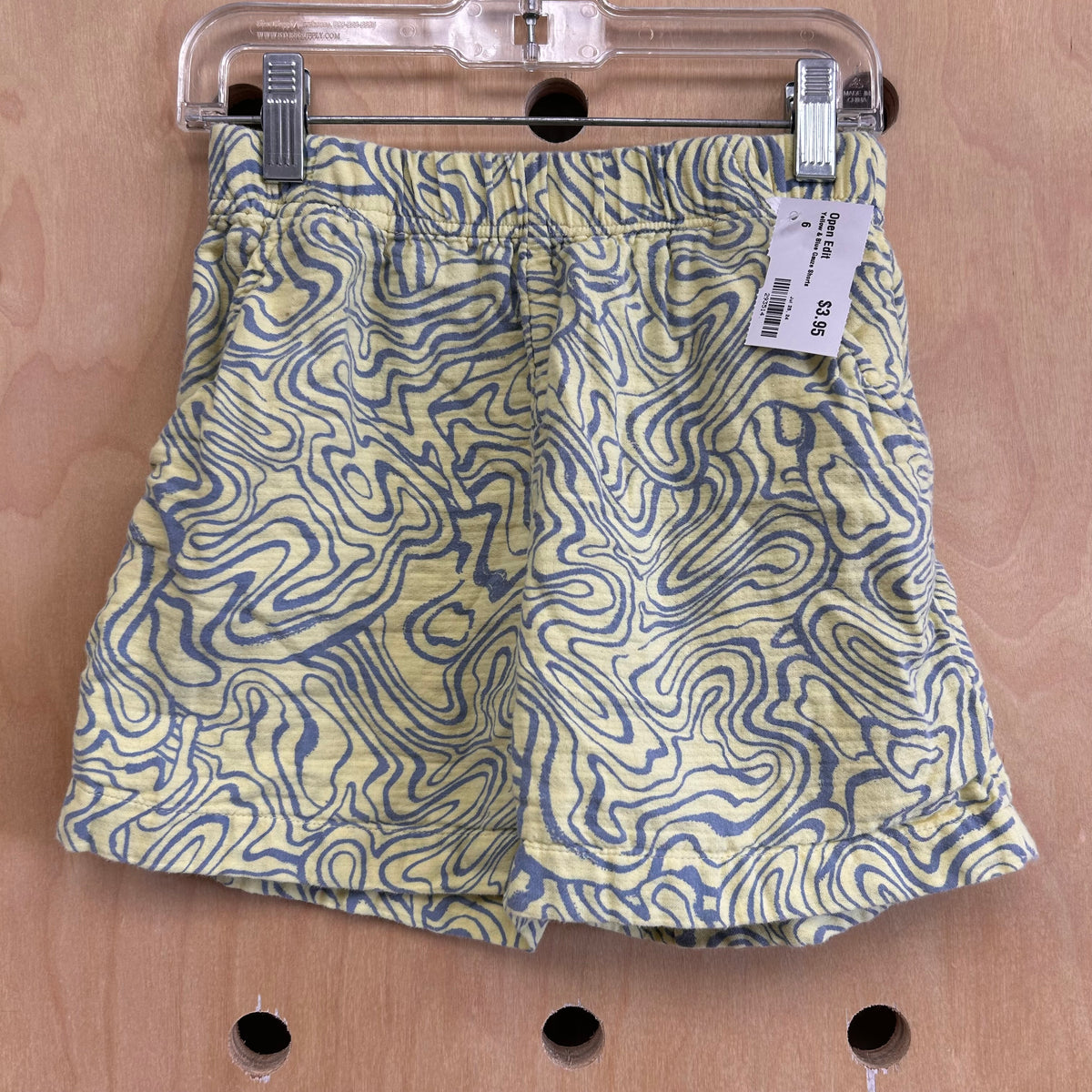 Yellow & Blue Gauze Shorts