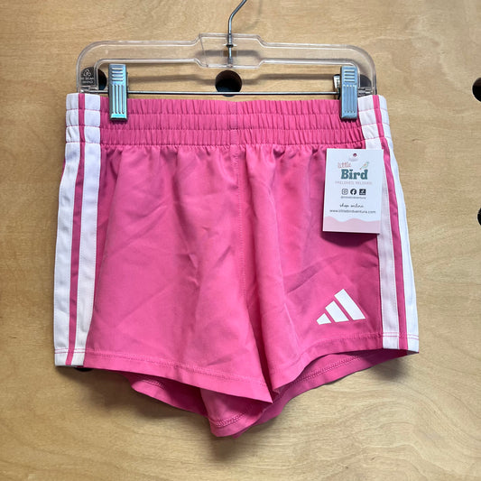 Pink/White Side Stripe Active Shorts