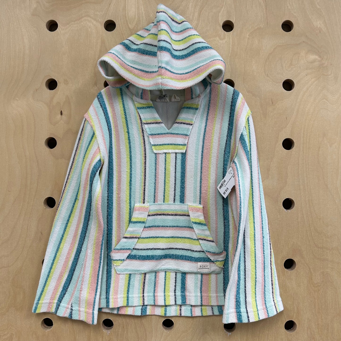 Blue & Pink Striped Terry Cover Up