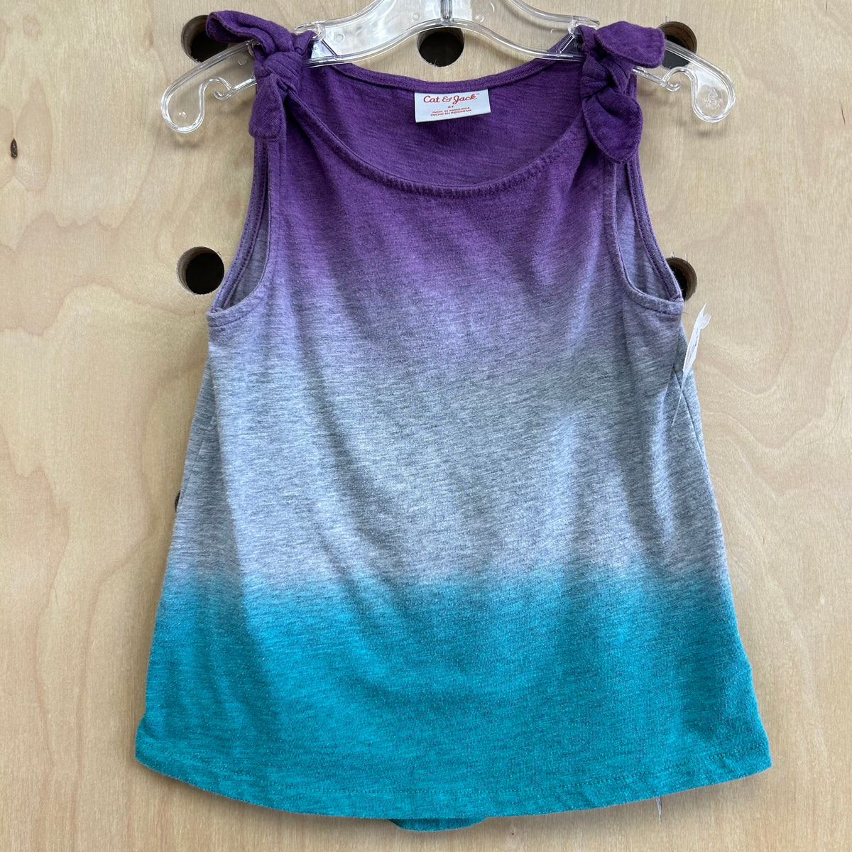 Teal + Purple Dip Dye Tank