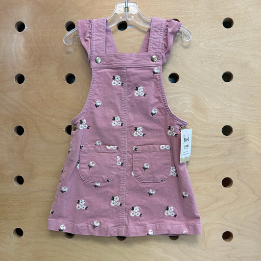 Pink Floral Cord Jumper