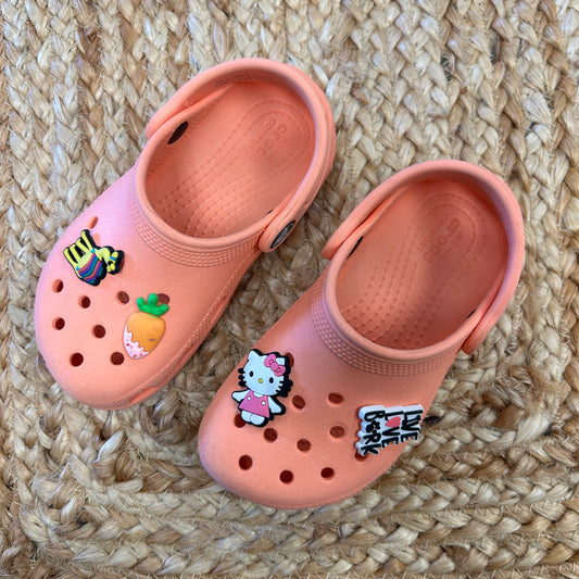 Coral Clogs w/ Jibbitz