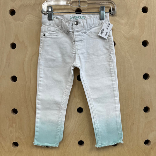 White & Blue Ombre Jeans