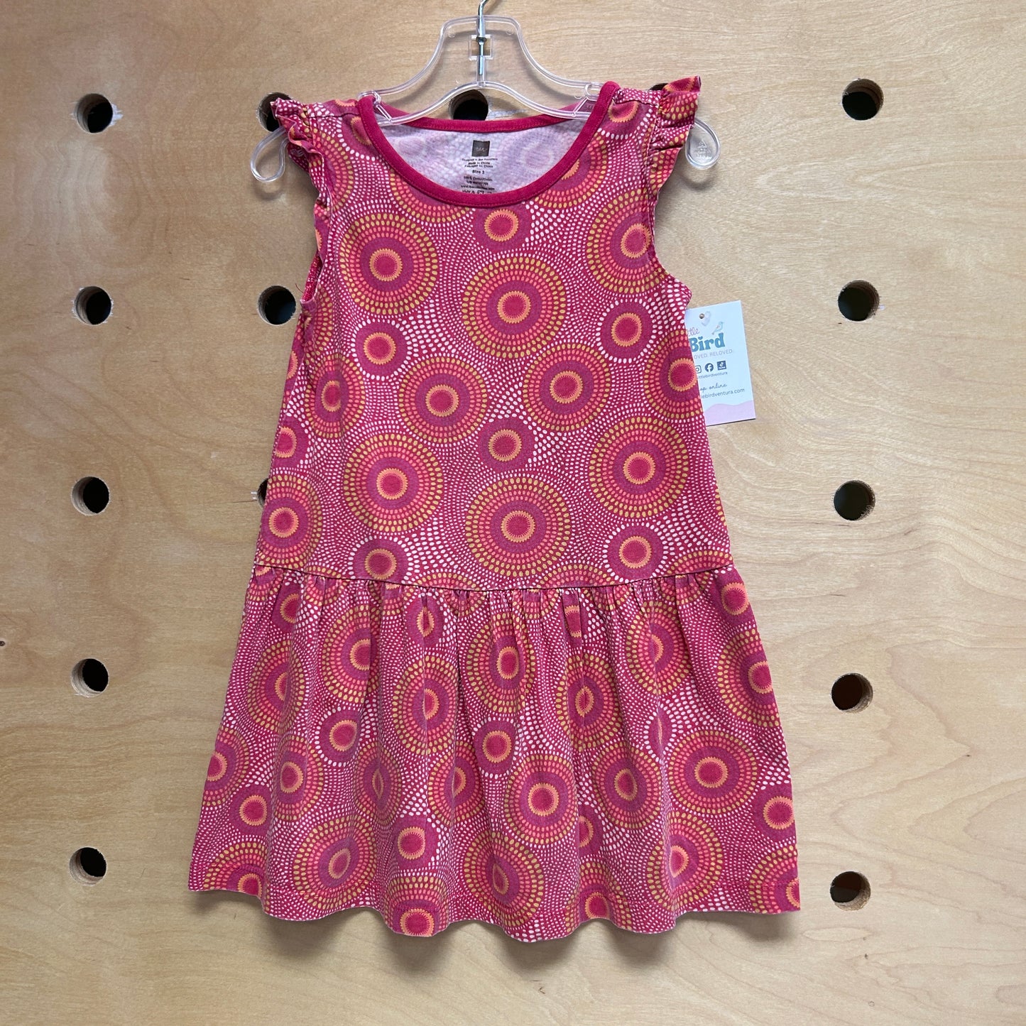 Pink/Yellow Mod Dots Dress