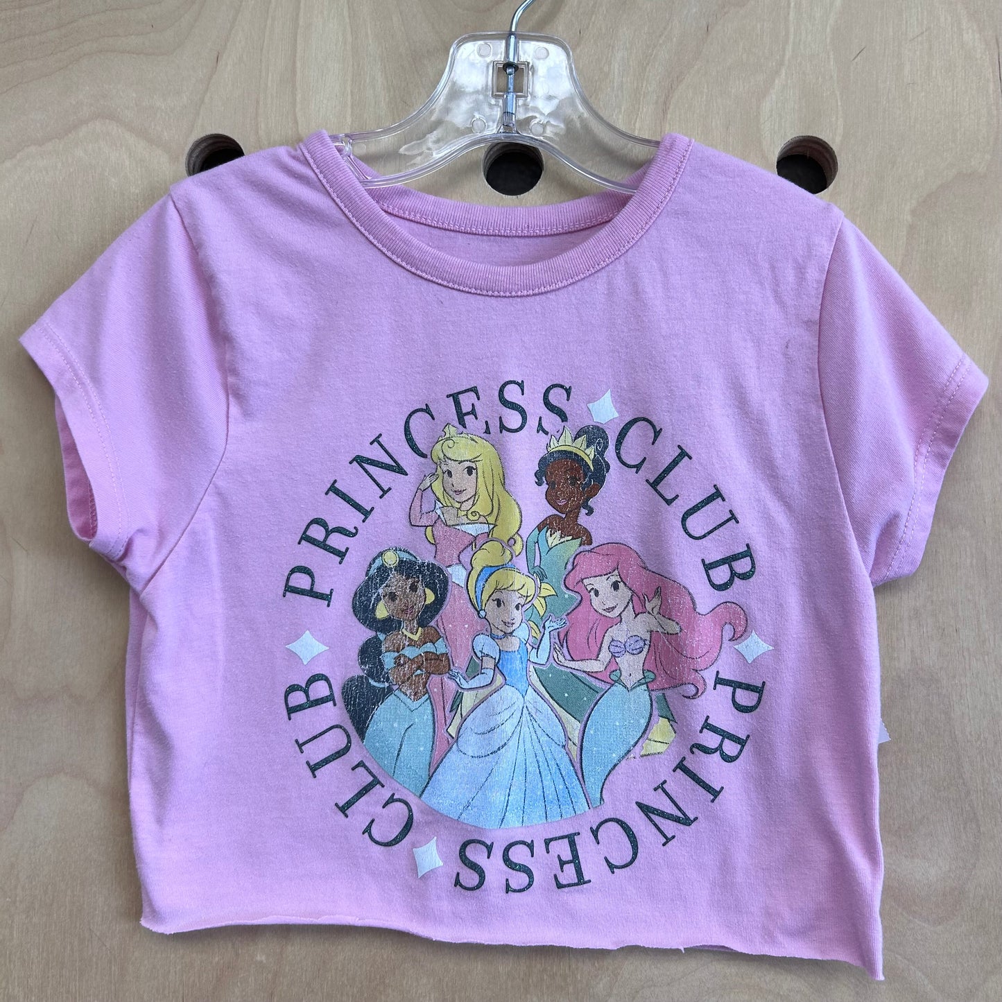 Pink Princess Club Cropped Tee