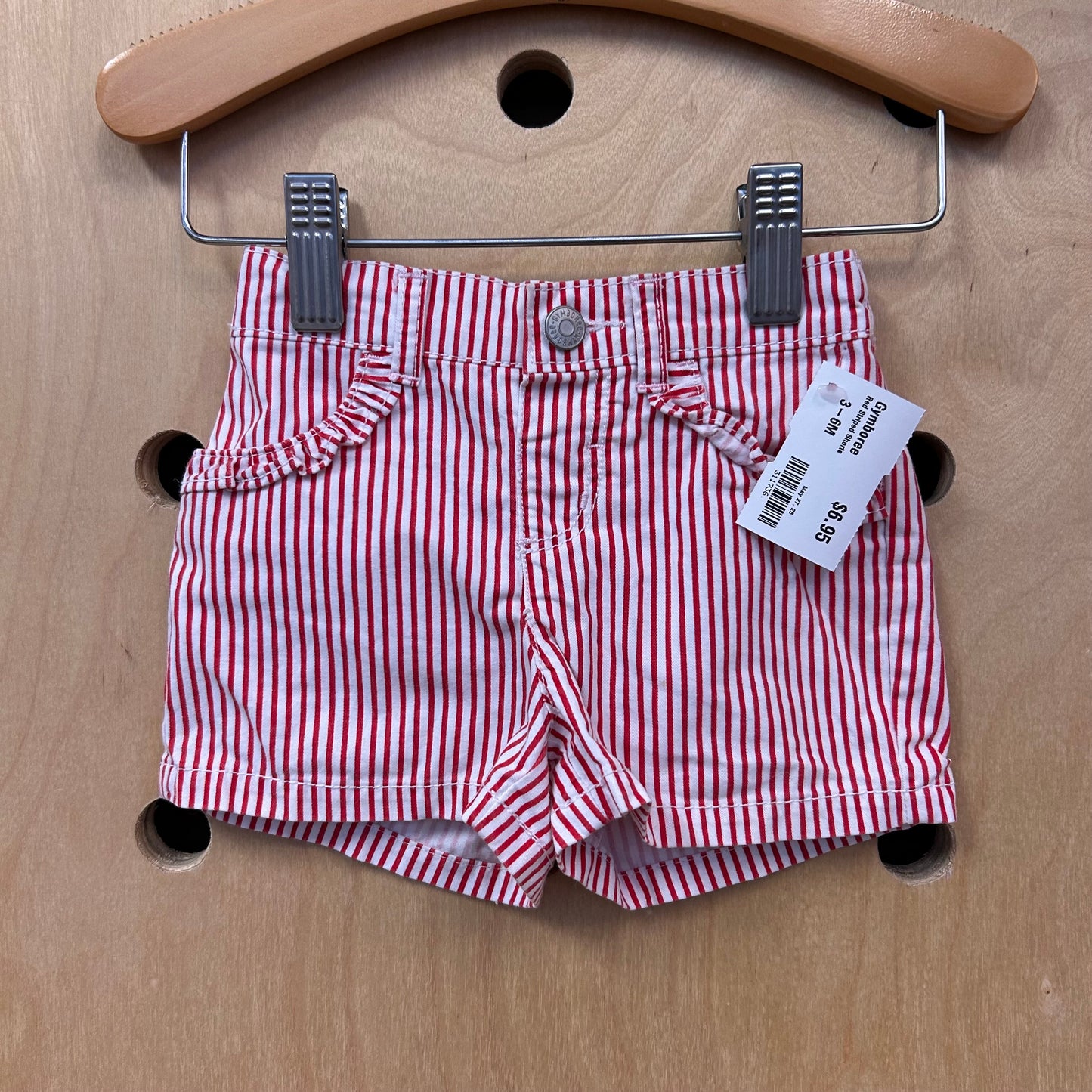 Red Striped Shorts