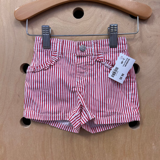 Red Striped Shorts