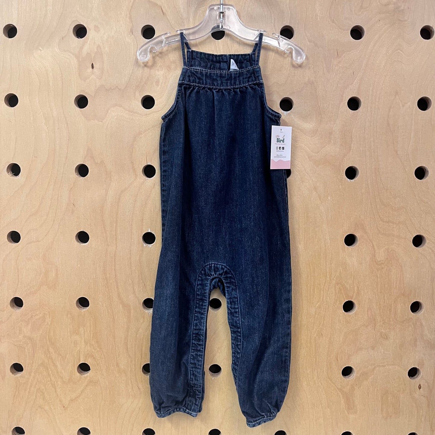 Dark Wash Denim Romper