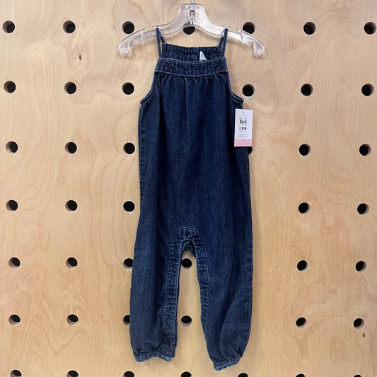 Dark Wash Denim Romper
