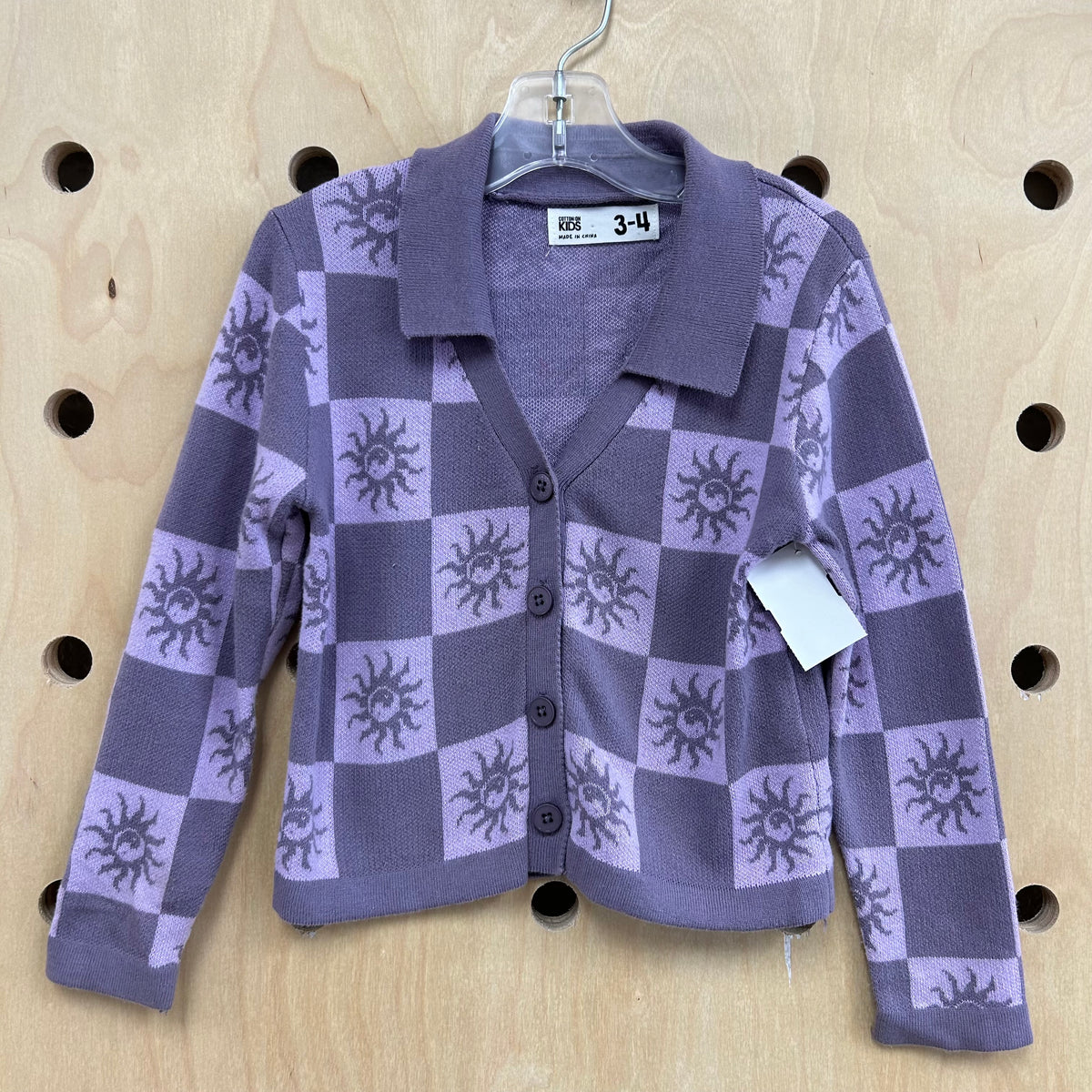 Lavender Knit Sun Cardigan