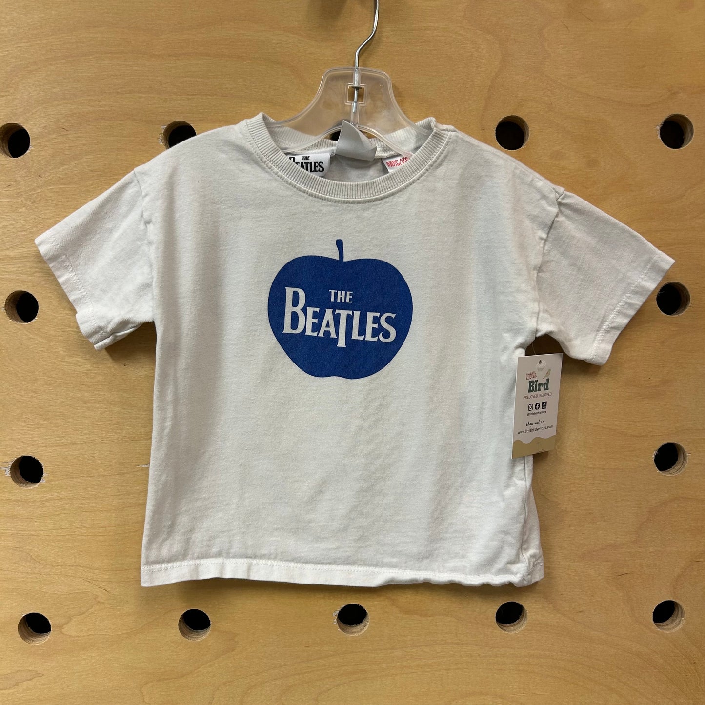 White & Blue Apple Beatles Tee