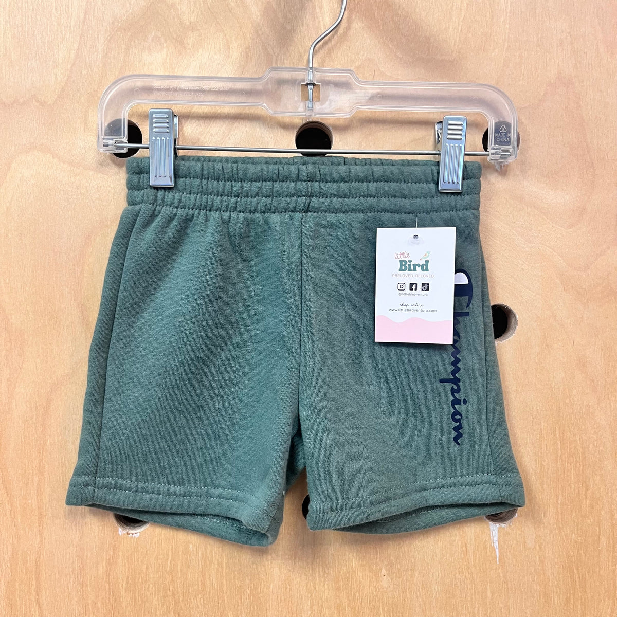 Green Fleece Shorts