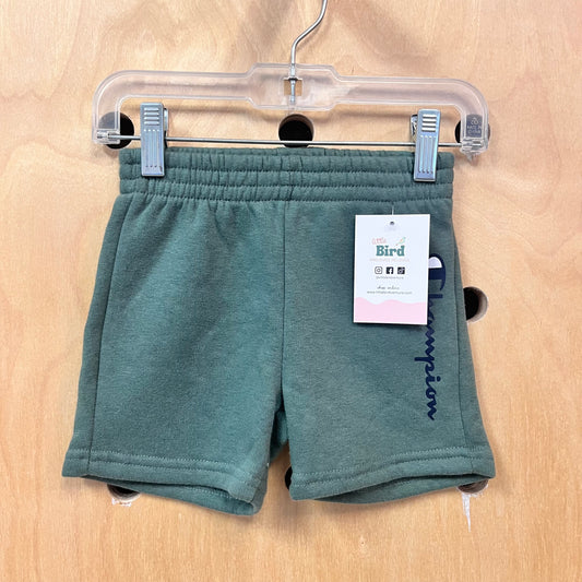 Green Fleece Shorts